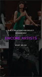 Mobile Screenshot of encore-artists.com